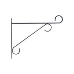 wandhaken eleganz 30cm anthrazit